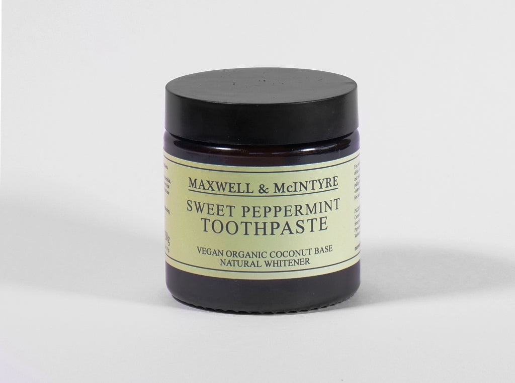 Organic Sweet Peppermint Coconut Toothpaste.